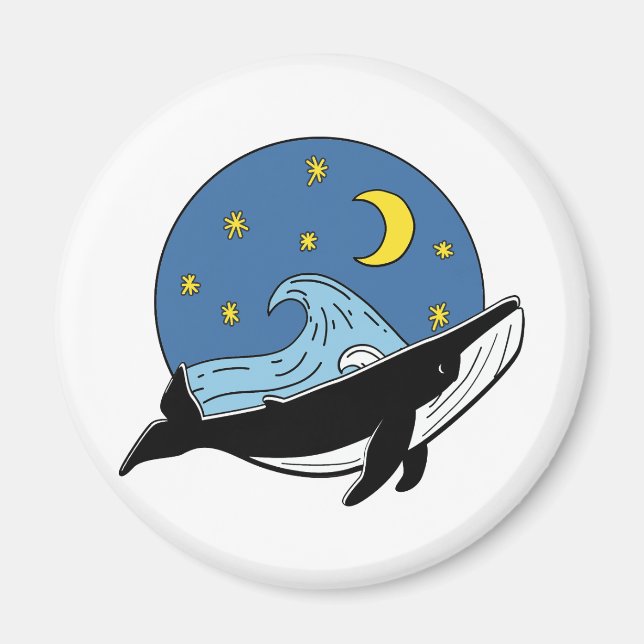 Celestial Whale Magnet (Framsidan)