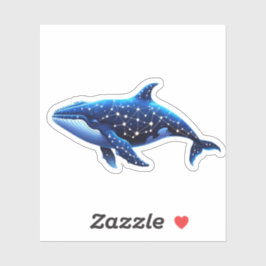 Celestial Whale Sticker: Unique Star Constellation Klistermärken