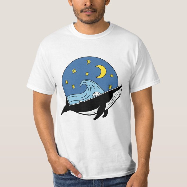 Celestial Whale T-Shirt (Framsida)