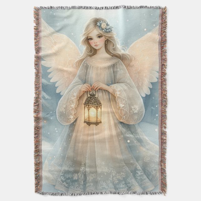 Celestial Winter Angel Lantern of Grace Filt (Framsidan Vertikal)