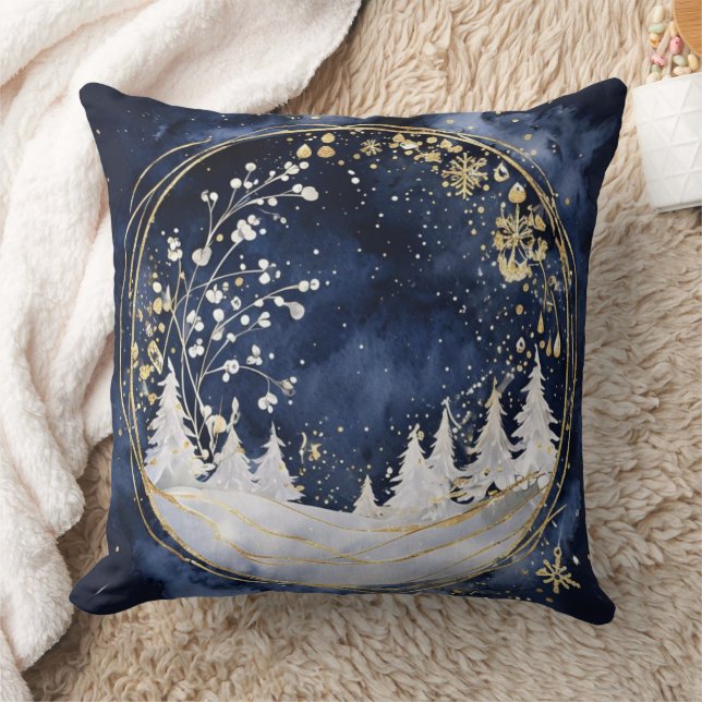 Celestial Winter Elegance Kudde (Filt)