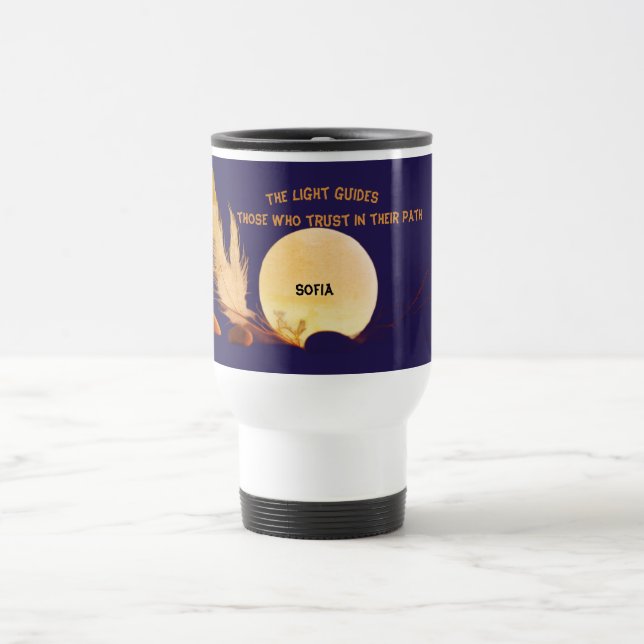 Celestial Wisdom Blue Travel Mug Resemugg (Center)