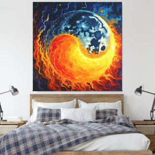 Celestial Yin Yang Art Canvastryck