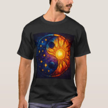 Celestial Yin Yang Glasfönsterkonst