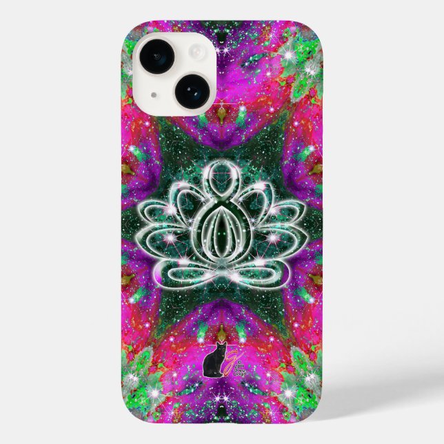 Celestial Zen Lotus Fodral-Mate iphone case (Baksida)