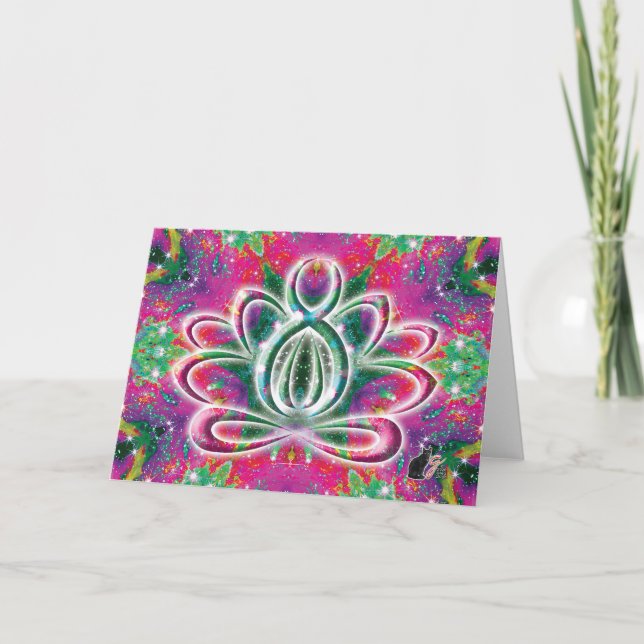 Celestial Zen Lotus Kort (Framsida)