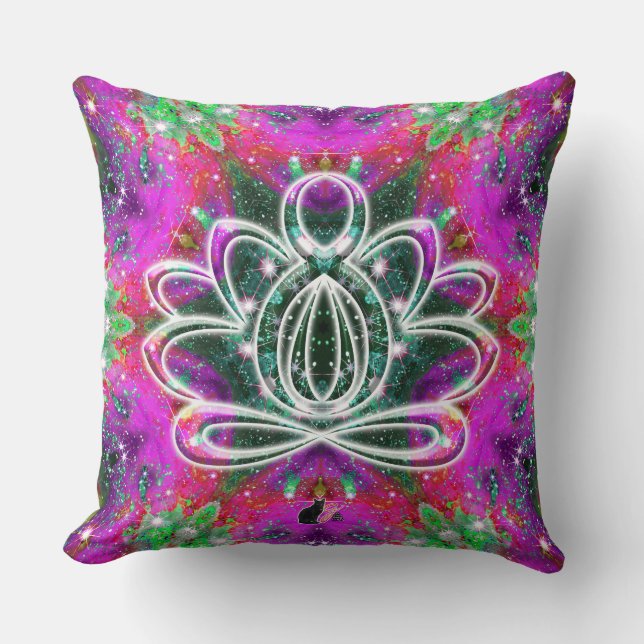 Celestial Zen Lotus Kudde (Framsida)