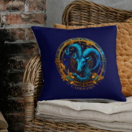 Celestial Zodiac Sea Goat Symbol Fantasy Capricorn Kudde