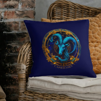 Celestial Zodiac Sea Goat Symbol Fantasy Capricorn Kudde