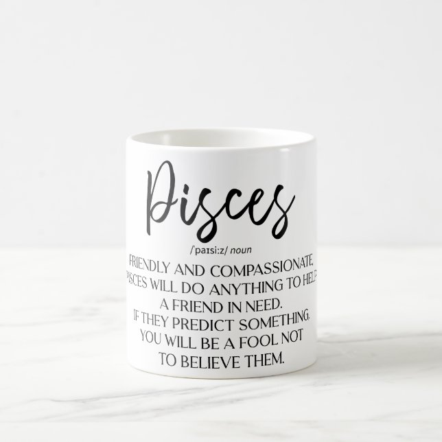 Celestial Zodiac Sign Mugg/Pisces Kaffemugg (Center)
