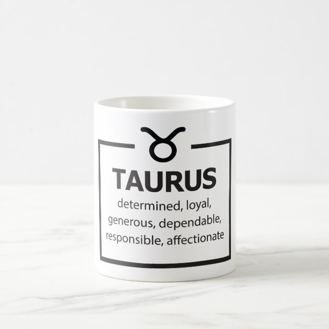 Celestial Zodiac Sign Mugg/Taurus Kaffemugg (Center)