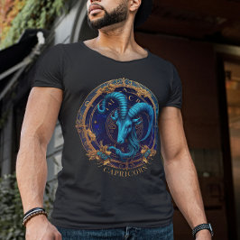 Celestial Zodiac Symbol Fantasy Capricorn Birthday T Shirt