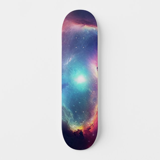 Celestiala Galaxen Rymden Mini Skateboard Bräda 18,5 Cm (Framsida)