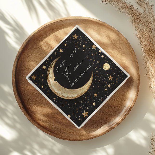 Celestiala Guld Mån Parti Servetter (Skapare uppladdad)