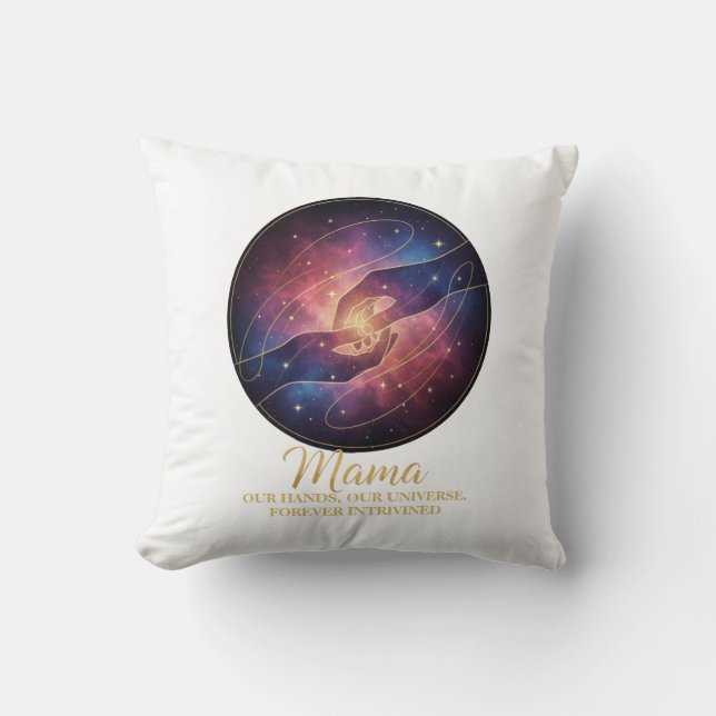 Celestiala Mammahänder Galaxen Universum Kudde (Framsida)