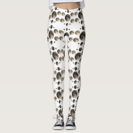 Celestiala månfaser Mandala Astronomi Konst Leggings