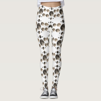 Celestiala månfaser Mandala Astronomi Konst Leggings