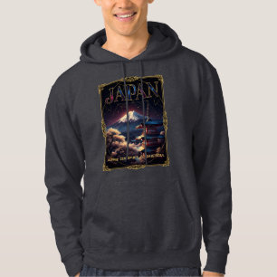 Celestiala Mount Fuji Japan Pagod Resa Konst Hoodie