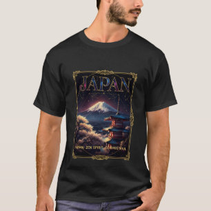 Celestiala Mount Fuji Japan Pagod Resa Konst T Shirt