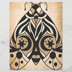 Celestiala mystika vintage-fjäril scrapbookpapper