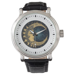 Celestiala Mystiska Sol Måne Armbandsur