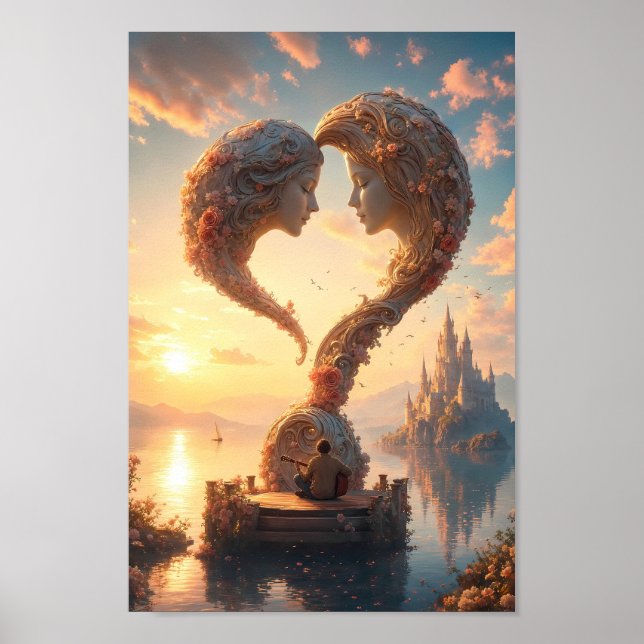 Celestiala själsfränder Sunrise Fantasy Affisch (Framsidan)
