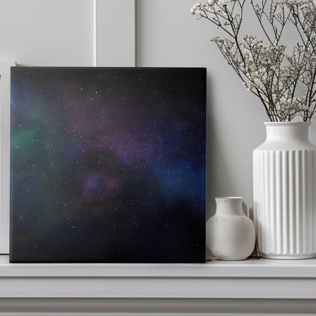 Celestiala slöjnebulosan galaxen stjärnfältet kosm kakelplatta (Skapare uppladdad)