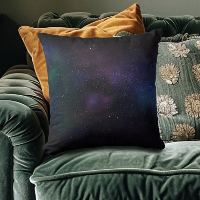 Celestiala slöjnebulosan galaxen stjärnfältet kosm kudde (Skapare uppladdad)
