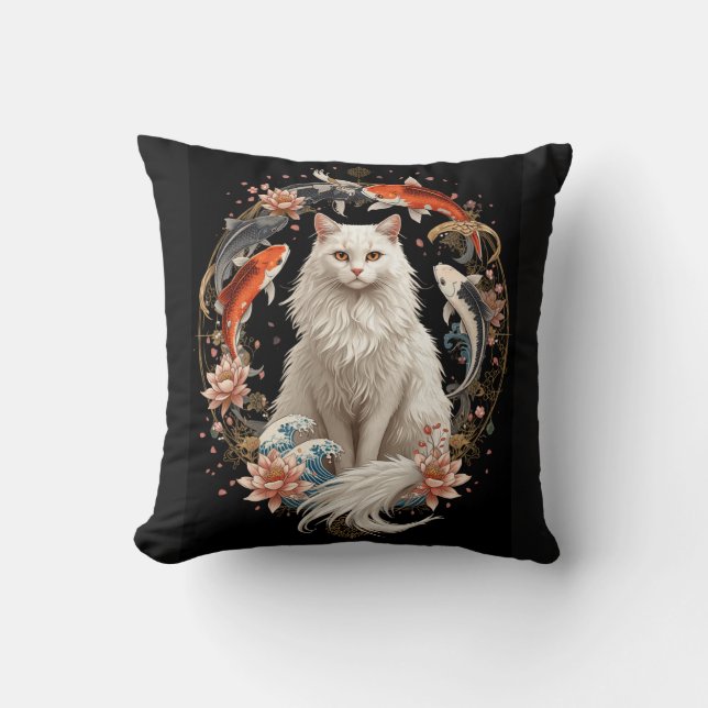 Celestiala svarta katten kudde (Framsida)