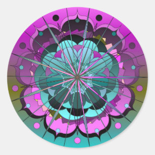 CelestialGlory2 Runt Klistermärke