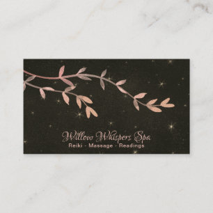 *~* Celestialstjärnor Night Himlar Willow Träd G Visitkort