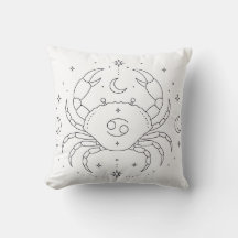 Celestialt Målarbok Kudd | Cancer Zodiak