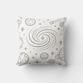 Celestialt Målarbok Kudd | Galax Kudde
