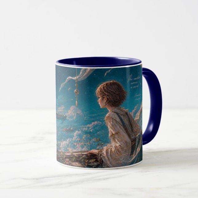 Celestialt Mugg med Romantisk Resenär Ar (Framsida höger)