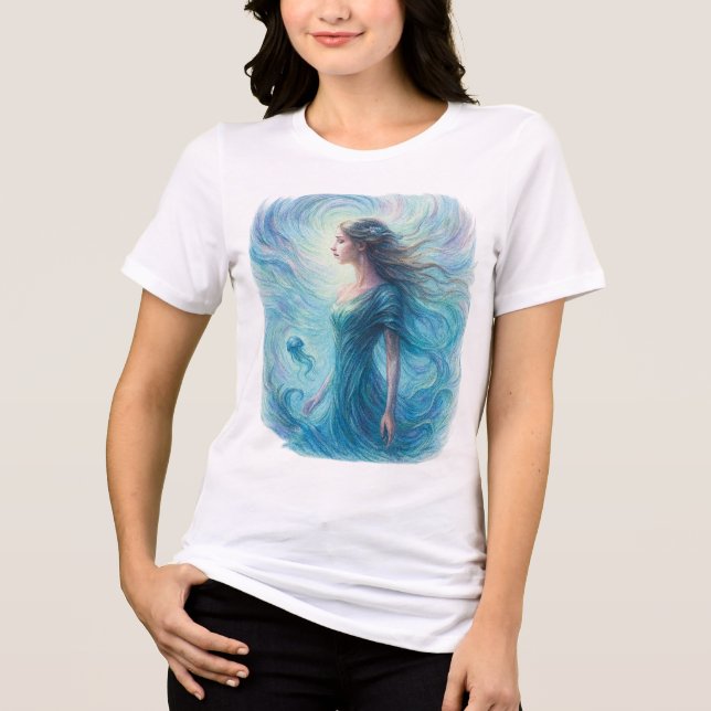 Celestielist i Virvlande Kosmos T Shirt (Framsida)