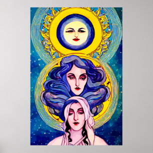 Celestiers Fantasy Abstrakt digital Art Poster