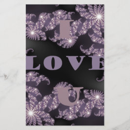 Celestiment Sentiments i Kärlek Du Galactic Hälsni Brevpapper