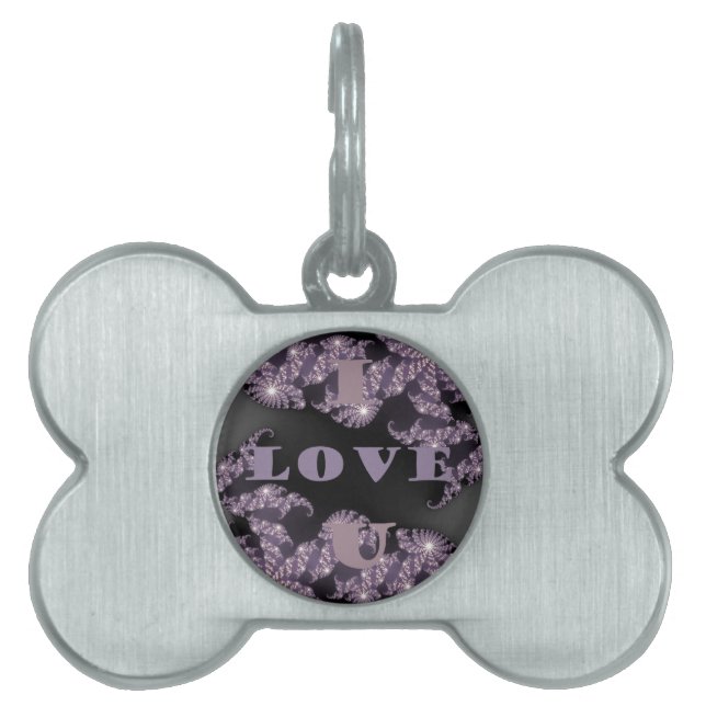 Celestiment Sentiments i Kärlek Du Galactic Hälsni ID-bricka Husdjur (Framsidan)