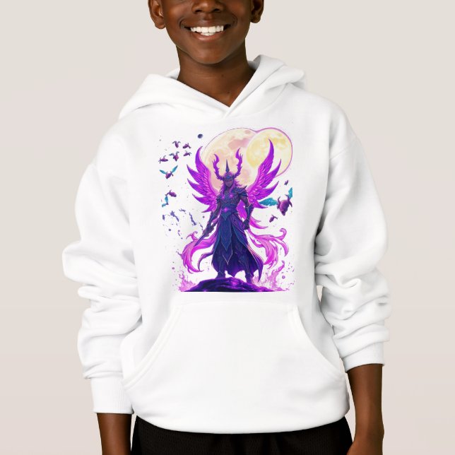 Celestisk krigare under den neonmånen t shirt (Framsida)