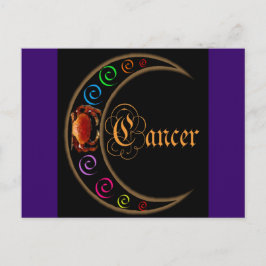 Celestrial Måne Zodiac Cancer Vykort