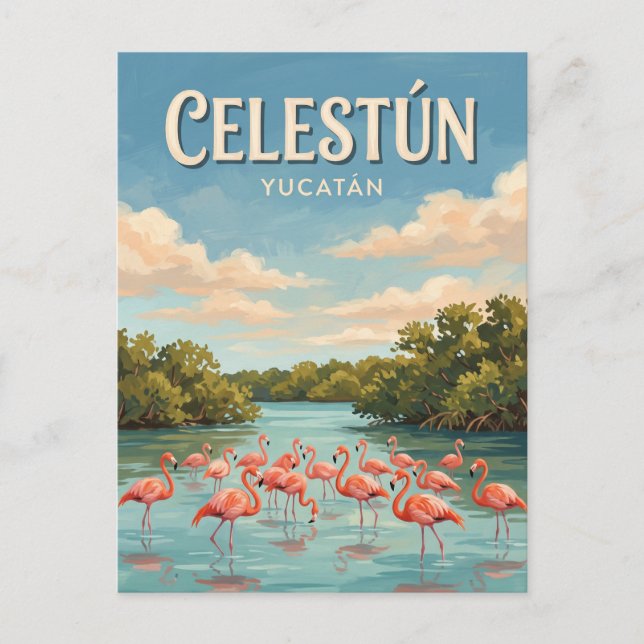 Celestún Mexiko Vykort (Framsida)