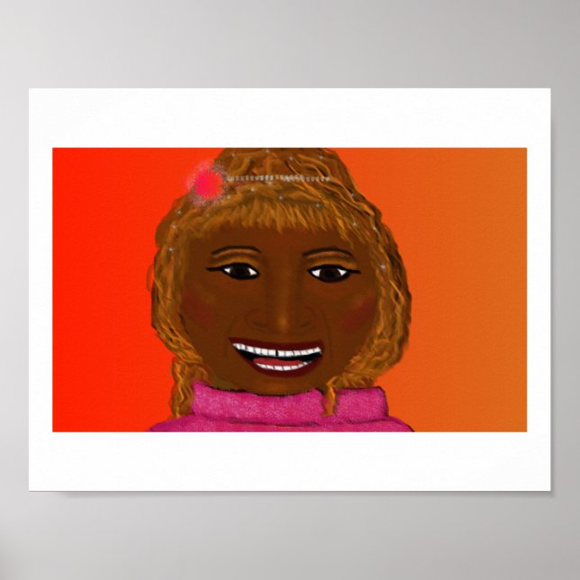 Celia Cruz-målning Poster (Framsidan)