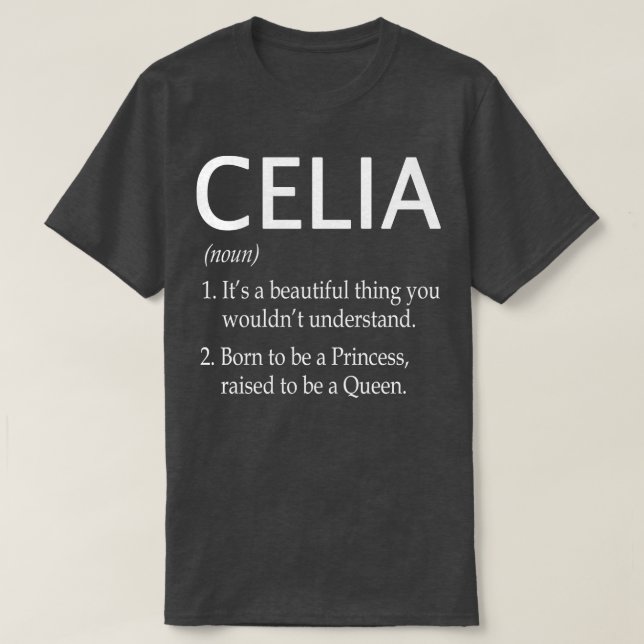Celia Namn Gift 74 T Shirt (Design framsida)