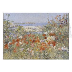 Celia Thaxters Garden av Frederick Childe Hassam Hälsningskort