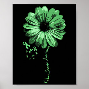 Celiac Disease Awareness Cluten Warrior Söt Gif Poster
