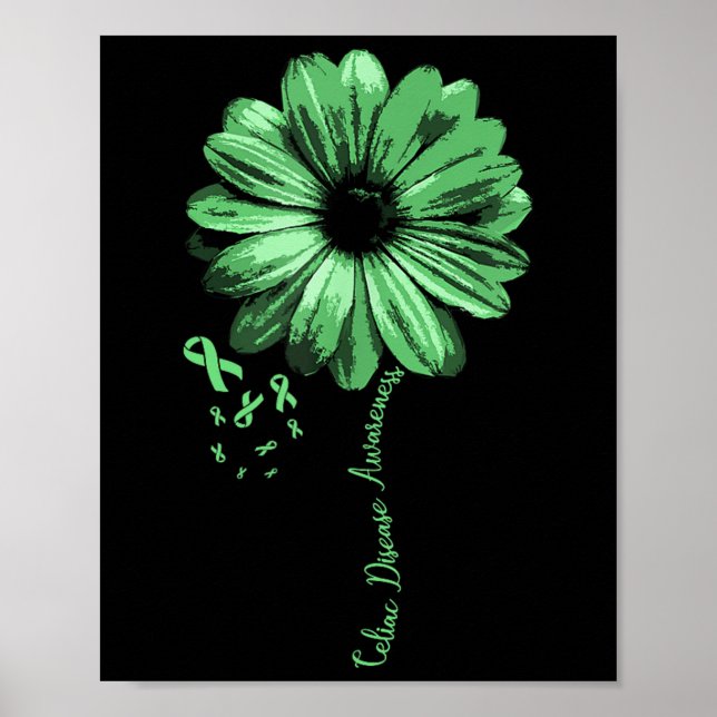 Celiac Disease Awareness Cluten Warrior Söt Gif Poster (Framsidan)