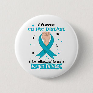 Celiac Disease Awareness Månth Ribbon Gifts Knapp