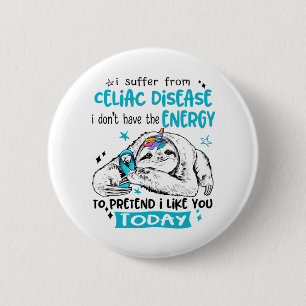 Celiac Disease Awareness Månth Ribbon Gifts Knapp