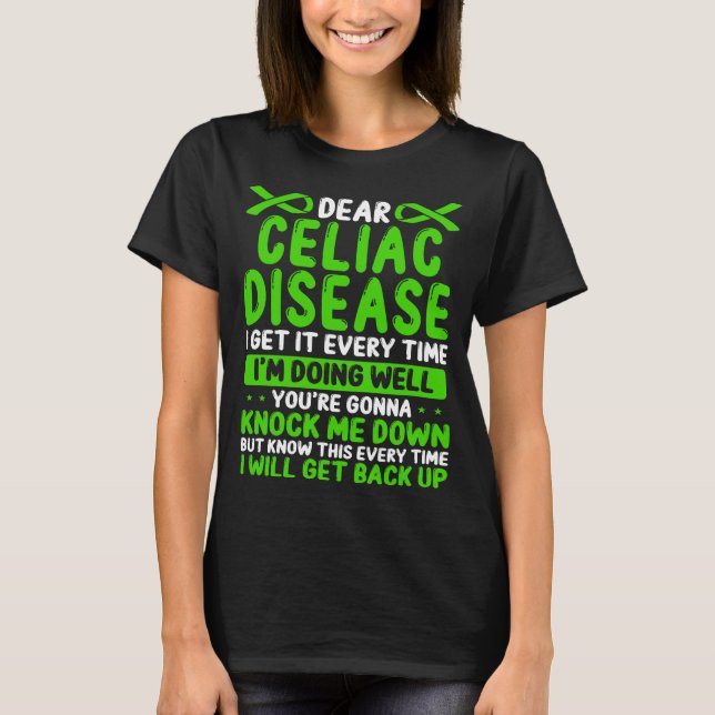 Celiac Disease Awareness Month Disease Ribbon T Shirt (Framsida)