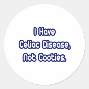 Celiac Disease ...Inte välgörenhet Runt Klistermärke